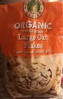 Mängden socker i Organic while grain large oat flakes