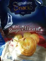 Mängden socker i Mini Sugar Hearts Biscuits