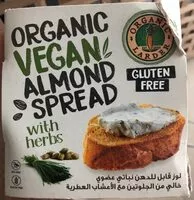Mängden socker i Organiv Vegan Almond Spread