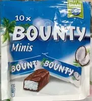 Mängden socker i BOUNTY miniz