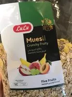 Mängden socker i Muesli Crunchy Fruity