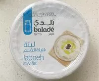 Mängden socker i Labneh (low fat)