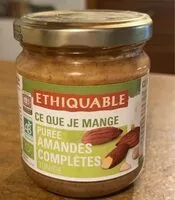 Mängden socker i Puree amandes complet