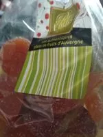 Mängden socker i Pate de fruits d'Auvergne