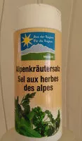 Mängden socker i sel aux herbes des Alpes