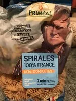 Mängden socker i Spirales demi complètes