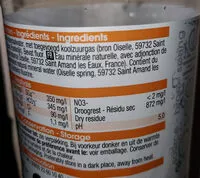 Mängden socker i Eau minérale naturelle pétillante