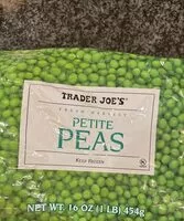 Mängden socker i Peas