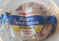 Mängden socker i Kaura-rieskanen