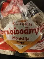 Mängden socker i Salonen aamiaissämpylä monivilja
