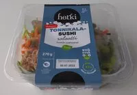 Mängden socker i Tonnikala-sushisalaatti