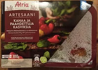 Mängden socker i Artesaani kanaa ja paahdettuja kasviksia