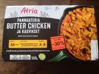 Mängden socker i Pannuateria butter chicken ja kasvikset