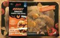 Mängden socker i Hornet Snacks Cheesy Chili Bites