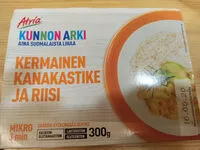 Mängden socker i Kermainen kanakastike ja riisi