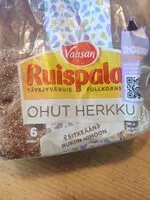 Mängden socker i Ruispalat Ohut Herkku