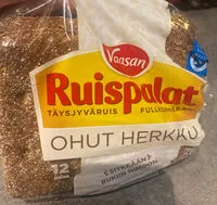 Mängden socker i Ruispalat ohut herkku