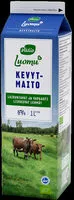 Mängden socker i Valio Luomu™ kevytmaito