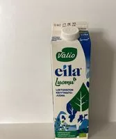 Mängden socker i Valio Eila® Luomu™ kevytmaitojuoma laktoositon