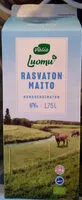 Mängden socker i Valio Luomu™ rasvaton maito