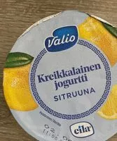 Mängden socker i Kreikkalainen jogurtti sitruuna