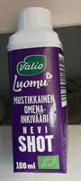 Mängden socker i Mustikkainen omena-inkivääri hevishot