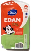 Mängden socker i Edam 17%