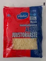 Mängden socker i Arki juustoraaste