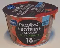 Mängden socker i PROfeel proteiinivanukas suklaa-mansikka