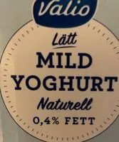 Mängden socker i Mild yogurt
