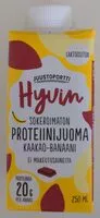 Mängden socker i Hyvin sokeroimaton proteiinijuoma kaakao-banaani