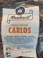 Mängden socker i Katalonian Carlos