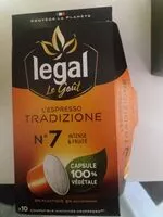 Mängden socker i Espresso tradizione capsule végétale N°7