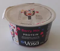 Mängden socker i Yosa Protein Berry Mix