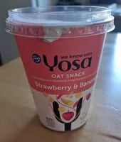 Mängden socker i Fazer Yosa oat snack stawberry banana