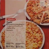 Mängden socker i Kinkkupizza ja jauhelihapizza