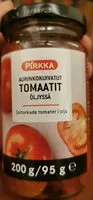 Mängden socker i Aurinkokuivatut tomaatit öljyssä