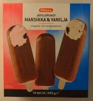 Mängden socker i Jäätelöpuikot mansikka & vanilja