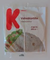 Mängden socker i Vehnätortilla