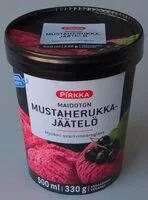 Mängden socker i Maidoton mustaherukkajäätelö