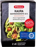 Mängden socker i kaura kasvirasvasekoite