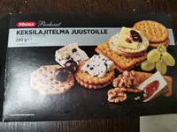 Mängden socker i keksilajitelma juustoille