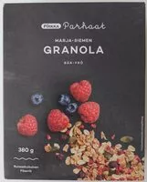 Mängden socker i Marja-simengranola