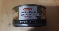 Mängden socker i Pirkka Tonnikalpalat öljyssä