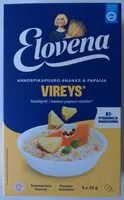 Mängden socker i Annospikapuuro Vireys ananas & papaija