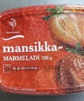 Mängden socker i Mansikka - marmeladi