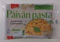 Mängden socker i Päivän Pasta Juustoinen Carbonara