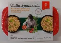 Mängden socker i Kana-pekonipasta modenalaisittain kahdelle
