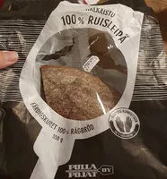 Mängden socker i Halkaistu 100% Ruisleipä