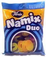 Mängden socker i Namix Duo